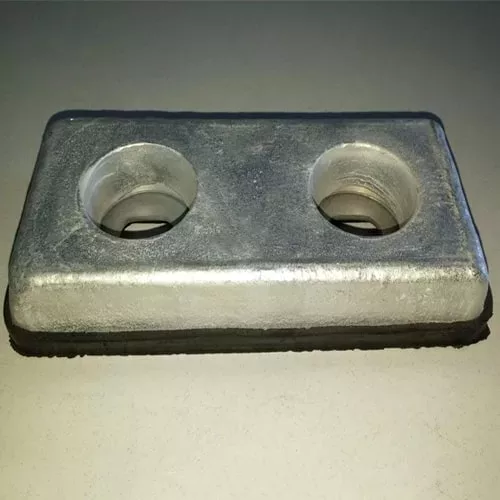 Алюминиевые судовые протекторы 100x100x400 мм П-ПОА-10 ГОСТ 26251-84